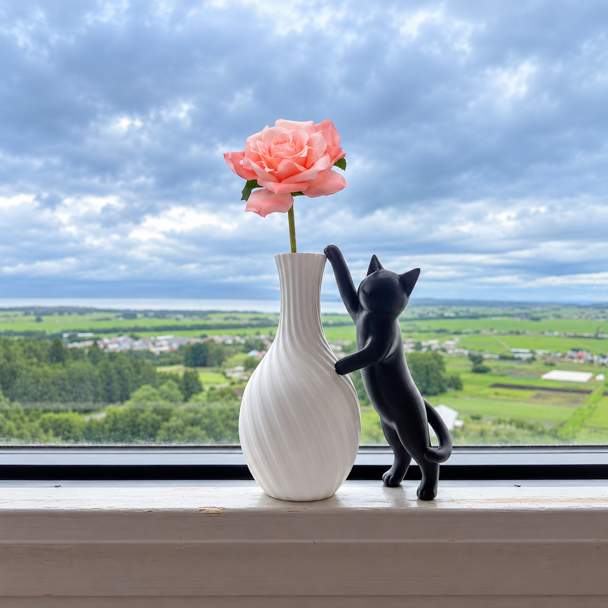 Melted Dot Structure 猫の花瓶 Cat Vase